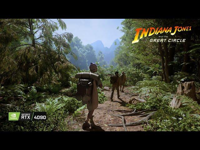 Indiana Jones and the Great Circle | Relaxing Ambient Walking | 4K Path Tracing Ultra Graphics