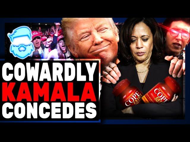 Kamala Harris Finally CONCEDES & It's BRUTAL! Woke Libs CRYING & Stamping Feet As Trump Enjoy WIN!