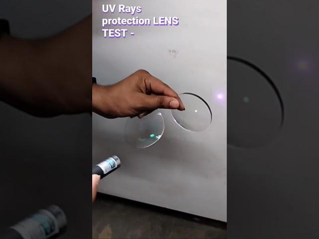 UV PROTECTION LENS TEST #uvlens #physics