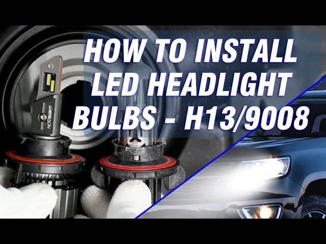 How to install led headlight bulbs - H13/9008 - Novsight Auto Lighting