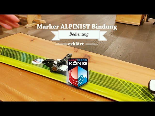 Marker Alpinist  -  Bedienung der Bindung