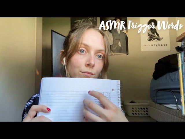 ASMR Up-Close & Personal Trigger Words w/ Tapping Lo-Fi