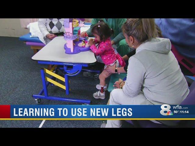 Miracle Monday: double-amputee toddler stands for first time