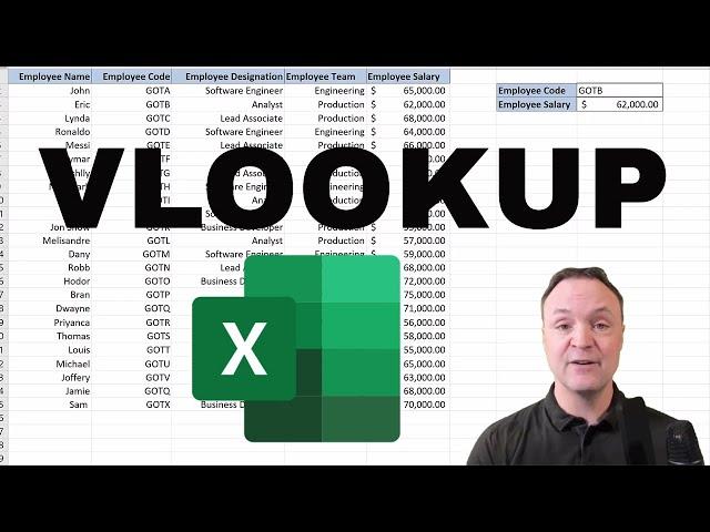 Vlookup Function in Excel for Beginners