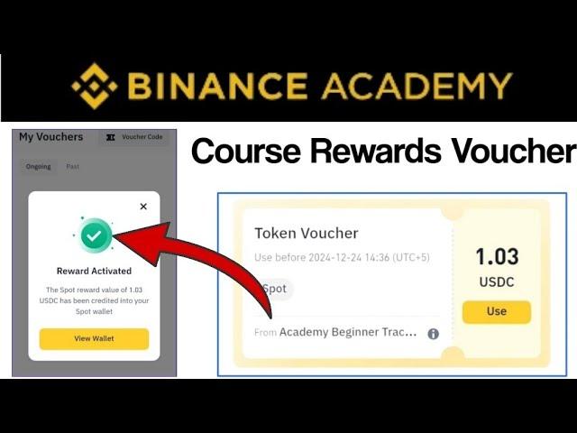 Binance Academy Course Voucher Rewards || How to Claim Token Voucher in Binance?