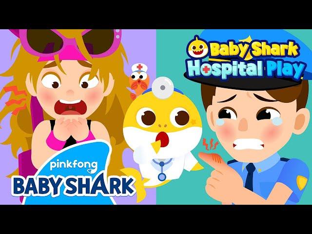 [NEW] Hot, Hot! I Got a Burn! | Baby Shark Doctor | Hospital Play | Baby Shark Official