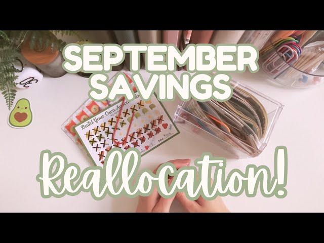   REALLOCATING SEPTEMBER SAVINGS CHALLENGES | $913 | Single Income