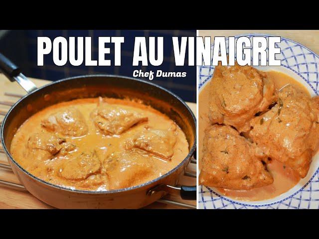 POULET AU VINAIGRE |  Une recette française qui est super facile, rapide et pleine de saveurs !