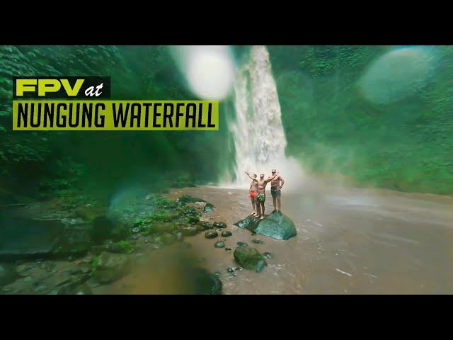 The most epic waterfall in Bali | Nungnung waterfall | FPV vision