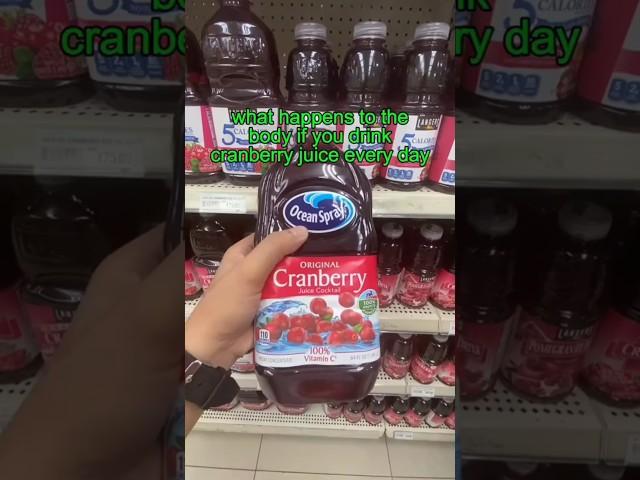 What happens to the body if you drink cranberry juice every day?#healthy #healthtips #body #facts