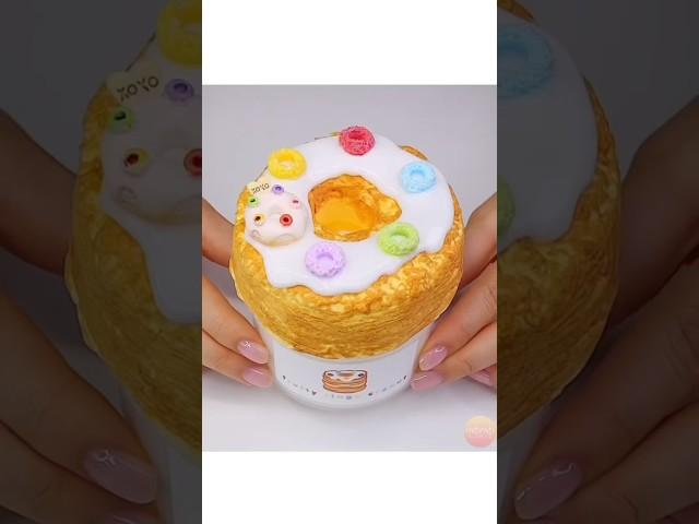 • Fruity Rings Cronut • @momoslimes • #asmr #slimemixing #slimeasmr #satisfying #slime #edit •