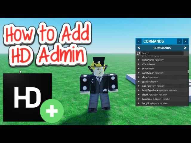 How to Add HD Admin to Your Game in Roblox Studio (2024)