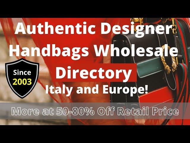 Where to Buy Designer Clothing, Handbags Accessories Wholesale