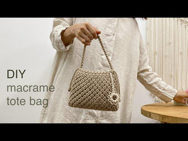 DIY | macrame tote bag | 마크라메 토트 백