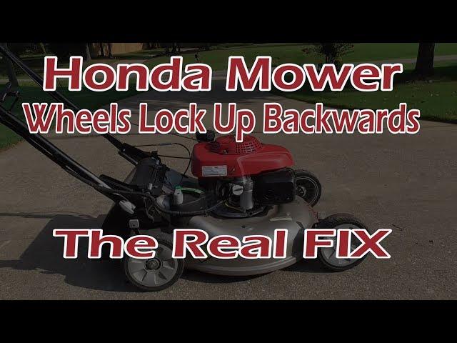 Honda Mower Rear Wheels Will Not Roll Backwards THE REAL FIX