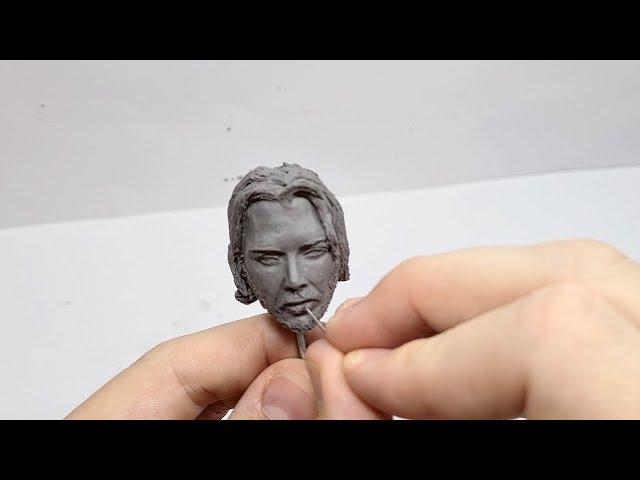 How To Sculpt A Head With Plasticine - Making Keanu Reeves (Timelapse)