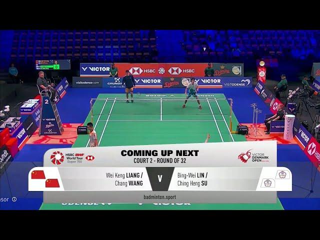 wang chang/liang w keng [CHN] vs su ching heng/ lin bing-wei | R32 DENMARK OPEN 2024