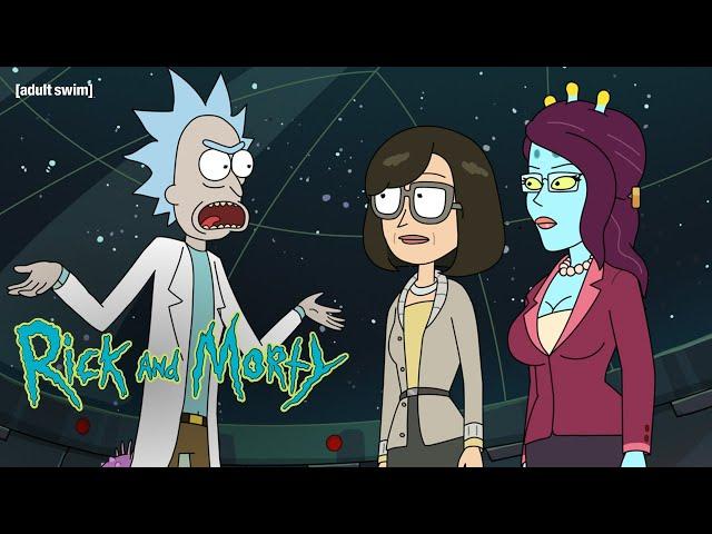 Unity Takes Down The President's Hive Mind | Rick and Morty | adult swim