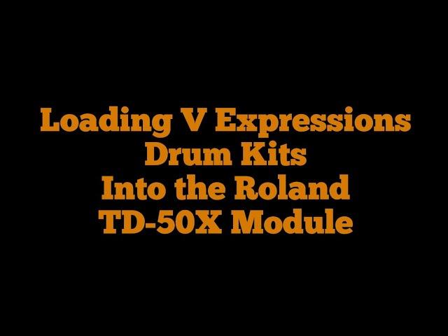 V Expressions Tutorial for Balance & Vault Kits (likely applies to other TD-50/TD-50X kits as well)