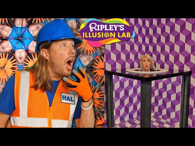 Handyman Hal visits Ripley's Illusion Lab | Cool Illusions | Awesome Kids show