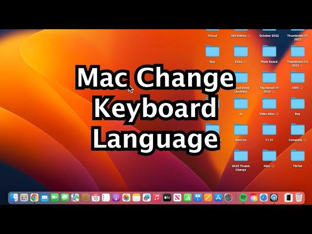 How to Change Keyboard Language on MacBook!