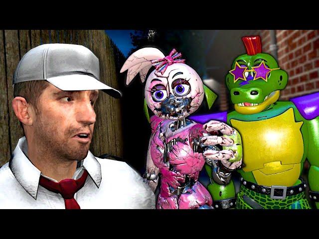 ESCAPE THE FNAF SECURITY BREACH ANIMATRONICS! (Garry's Mod)