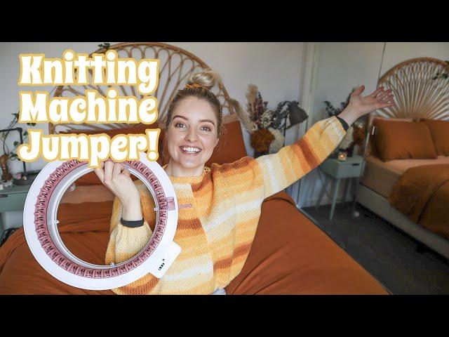 I Made A Jumper On My Knitting Machine! | How To Make A Sweater On The Sentro 48 Knitting Machine