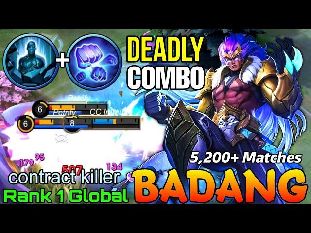 Deadly Combo Badang 5,200+ Matches - Top 1 Global Badang by contract killer - Mobile Legends