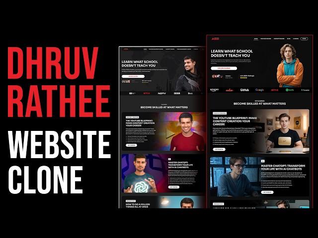 How to Recreate Dhruv Rathee’s Academy Website Using WordPress & Elementor – Full Tutorial