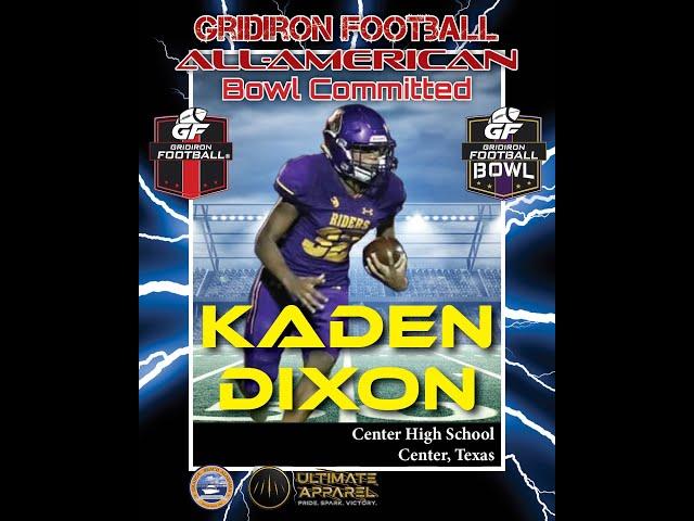 2023 Gridiron Football All-American Bowl Game Commit: Kaden Dixon