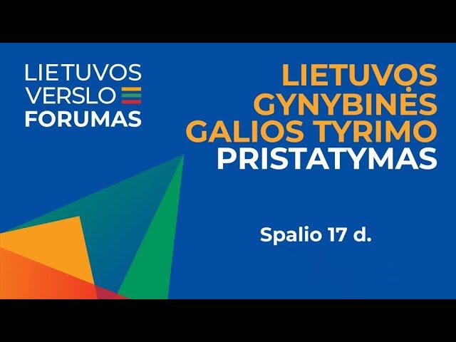 Lietuvos gynybinės galios tyrimo pristatymas