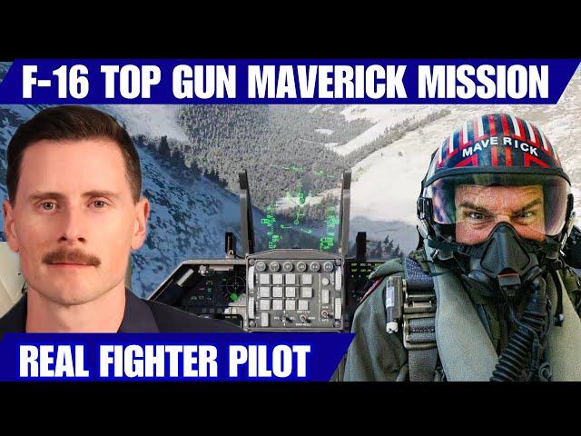 Real Thunderbird Fighter Pilot Top Gun Maverick Mission with F-16