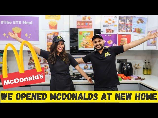 We opened a REAL McDonald's in our NEW HOME ! 