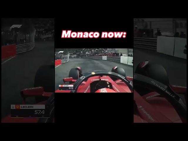 F1 Monaco now vs. then #shorts #f1 #fyp #2023  #senna