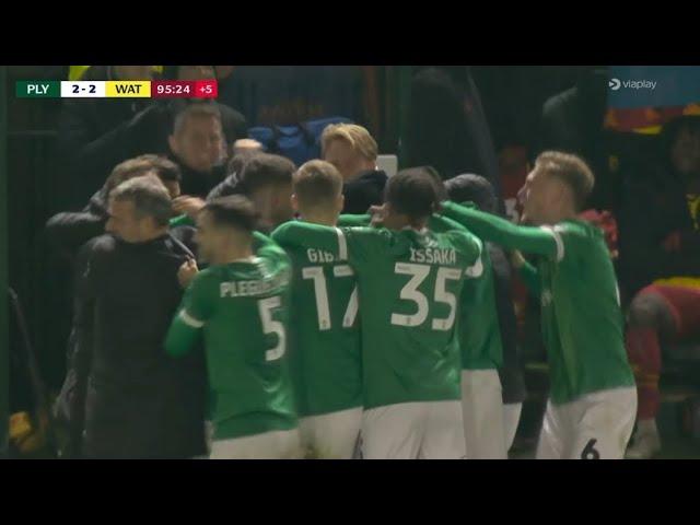 Andre Gray Goal 90+6, Plymouth Argyle vs Watford City (2-2), All Goals Results - Extended Highlights