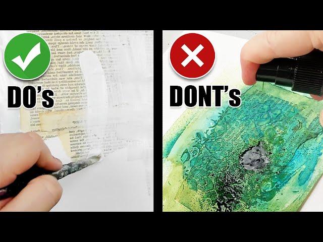 AVOID these common MIXED MEDIA MISTAKES