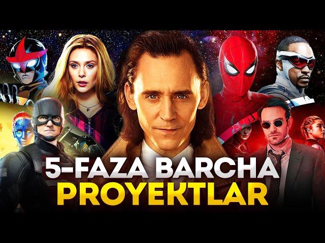 Marvelning Yangi Film va Seriallari yana Yomonmi? Marvel Kino Olami 5-Fazadagi Barcha Proyektlar