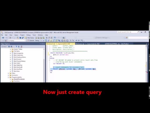 MSSQL - Pass multiple values to single paramenter in stored procedure   pass integers n