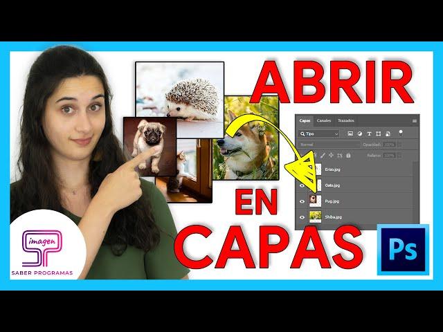  Importar varias IMÁGENES en CAPAS en Photoshop