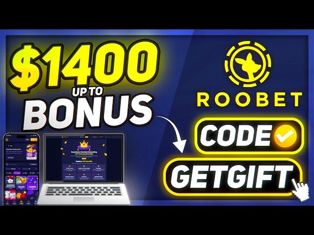 ROOBET PROMO CODE: GETGIFT | $1400 WEEKLY & CASHBACK | REVIEW