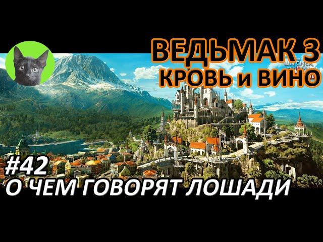 Ведьмак 3 Кровь и вино #42 - О чем говорят лошади (полное прохождение без комментариев)