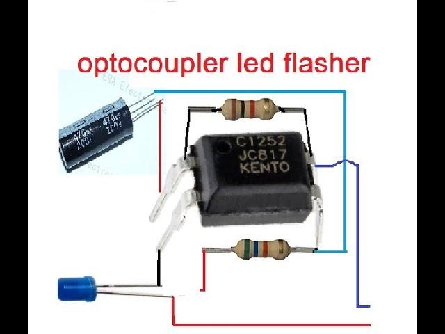 Led Flasher Using Optocoupler