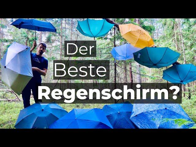 12 Regenschirme im TEST - LEICHT und STABIL (Trekkingschirme)