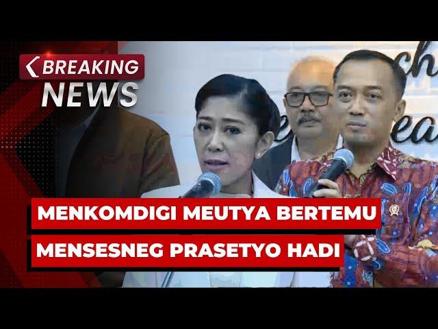 BREAKING NEWS - Konpers Menkomdigi Meutya & Mensesneg Prasetyo Bahas Judi Online dan Keamanan Data