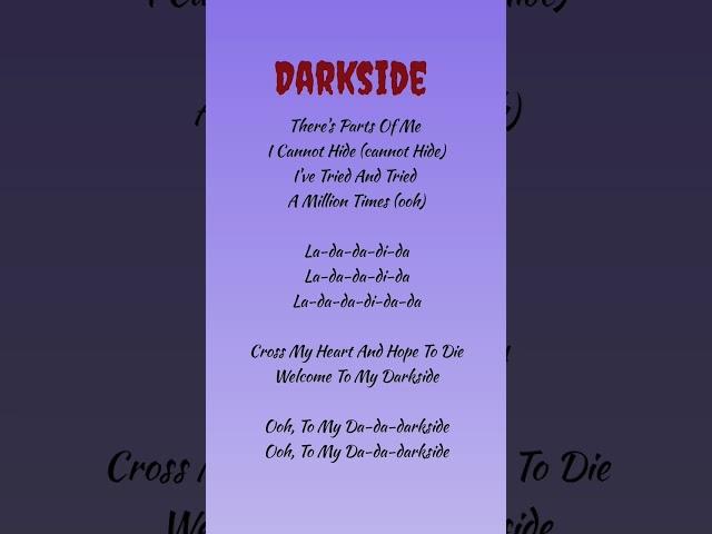 DARKSIDE Neoni Lyrics #lyrics #shorts #darkside #neoni