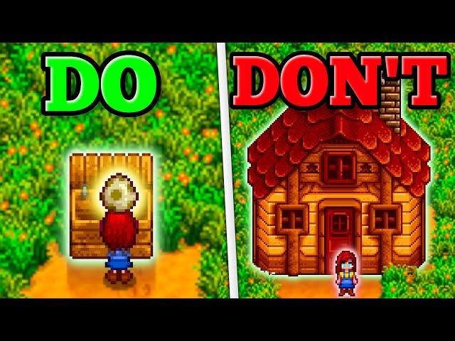 13 MOST IMPORTANT Do's & Don'ts In Stardew Valley