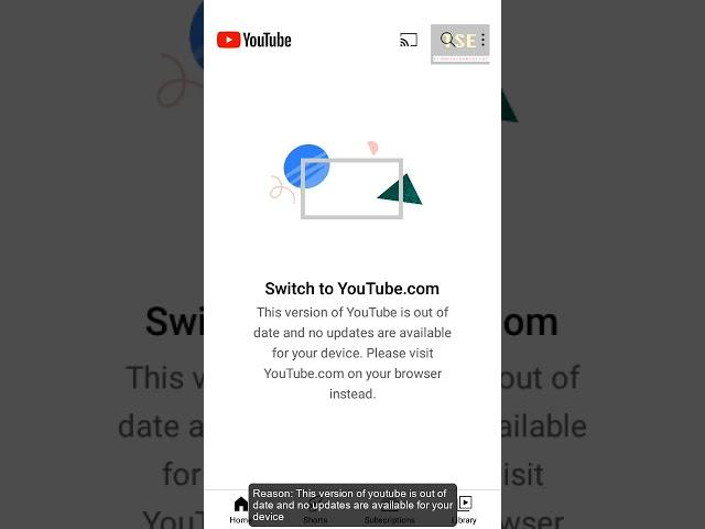 There was a problem with the server [400] #youtube app fix #youtubeapp #error400 #errorcode400