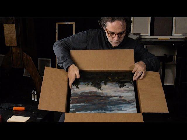 Easiest Way to Ship a Painting Safely - how to crate, box artwork