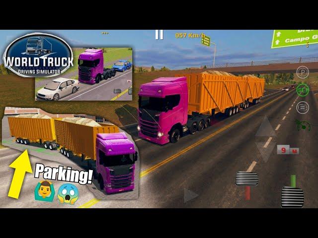 World Truck Driving Simulator - GamePlay #24 (Parking The Longest, Biggest, Hardest Trailer)