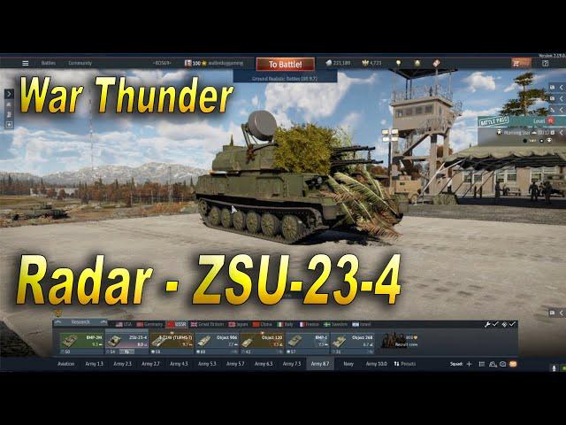 War Thunder How To Use Radar ZSU-23-4 War Thunder Tutorial